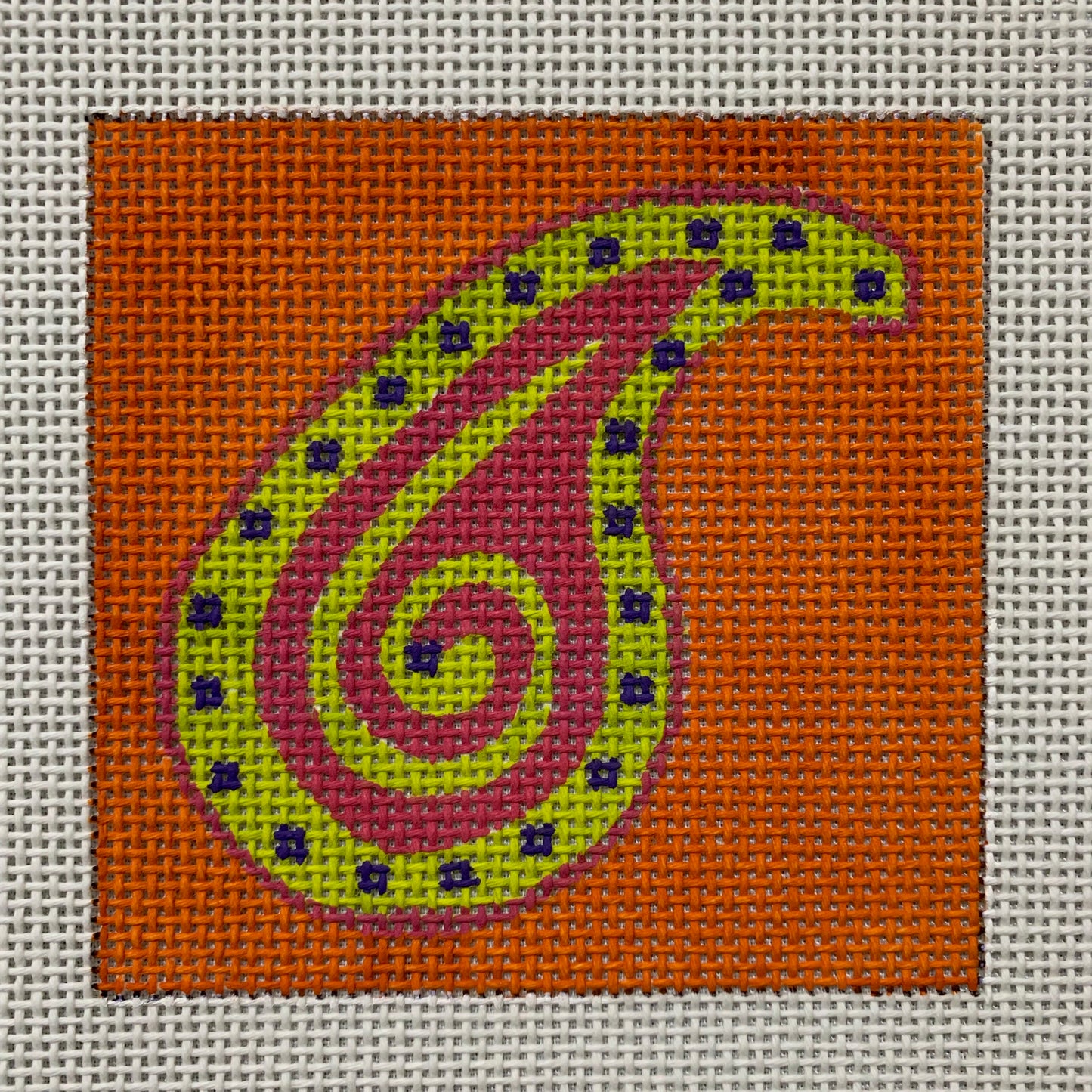 Orange Paisley image 0