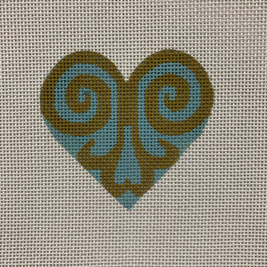 Sage Teal Heart Mini image 0